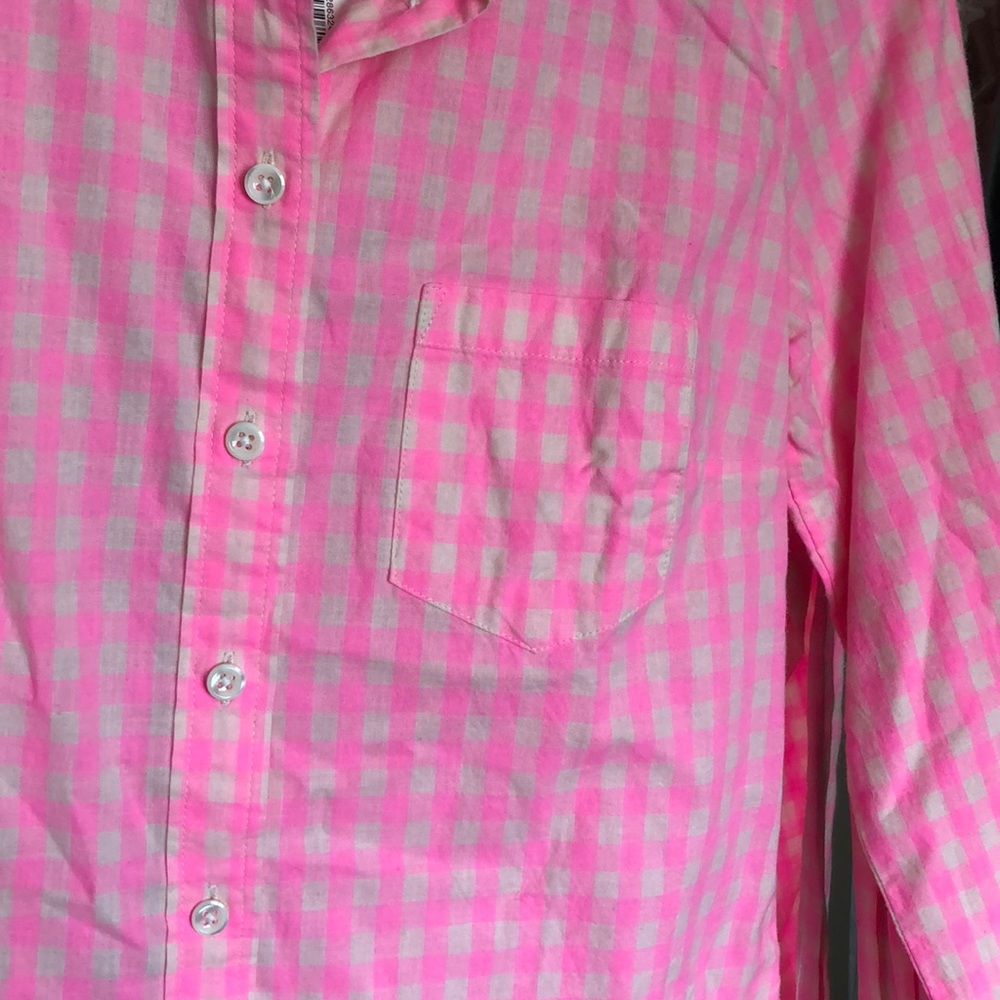 Gingham Button Front Top - image 3